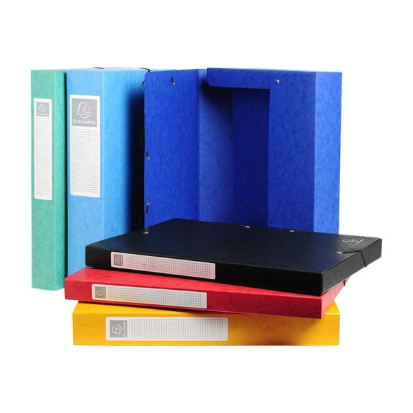 Exacompta Exabox - Boîte de classement en carte lustrée - dos 25 mm - disponible dans différentes couleurs