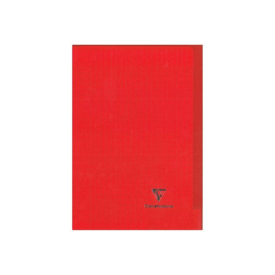 Clairefontaine Koverbook - Cahier polypro 17 x 22 cm - 96 pages - grands carreaux (Seyes) - rouge