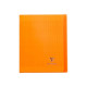 Clairefontaine Koverbook - Cahier polypro 17 x 22 cm - 96 pages - grands carreaux (Seyes) - orange
